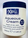XBC creme aquoso Emoliente 500ml Grande alívio banheira para pele seca