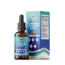 L-Arginina L-Citrulina Gotas Líquidas, L-Arginina para Homens com Borão e Zinco, Suplementos L-Arginina L-Citrulina de alta absorção, L-Arginina L líquida sublingual 1000 mg,Vegan, Non GMO, 60ml