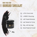 Himalayan Shilajit Resin para Mulheres 100% Puro, Ouro Grau & Lab Testado □ Aumenta Energia, Imunidade & Vitalidade com Ácido Fulvico & 85+ Minerais 30g de Bem-Estar Premium