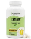 NaturalSlim Natural Citrato de Potássio Gluconato 99 mg - Kadsorb Suporta Balanço Eletrolítico e pH Normal - Suplementos de Potássio Absorvíveis com Mineral Essencial - Não GMO 400 Cápsulas 1 Embalagem