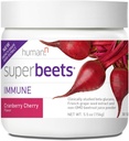 HumanN SuperBeets Imune Powder - Extrato de semente de uva e Wellmune® Beta Glucans - Cranberry Cherry Flavor, 5.5-Ount