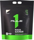 Regra 1 Mass Gainer - Fórmula de ganho de peso de alta calorias com 1,220+ Calorias, 250g+ mistura complexa de carboidratos, 40g proteína de todo o soro por serviço (16 Servings, Vanilla Crème)