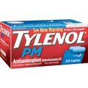 Tylenol Pm Reliever de dor extra de força + Sono Aid, 225 caplets (1 embalagem)