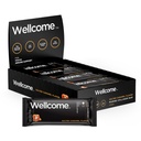 Bar de Proteína de Colágeno Marinho de Caramel Salgado com Cogumelo Reishi para Energia e Apoio Imune - Snack Bar Adaptogenic - Dairy Free Health Bar para Estilo de Vida Activo Funcional (Pack de 12)