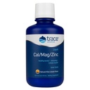 Trace Minerals □ Liquid Cal/Mag/Zinc ; Cálcio, Magnésio, Zinco, Suplemento de Vitamina D3 Suporta tecido normal, músculo e densidade óssea ; Natural Piña Colada Flavor 16 Servings, 16 fl oz.
