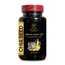 CHIA Seed Supplement - alta fibra e proteína com Omega-3 Supplement, chia Seed Vitamina, Vegan chia Seed Oil, chia Seed Oil softgels - 1 garrafa