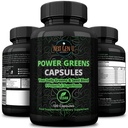 Super Verdes - Suporte do Sistema Imune - 500 mg 120 Cápsulas Vegan - Superalimentos para Booster Diário - Mistura Keto saudável com Acai, Wheatgrass, Guaraná, Chlorela, Sementes de linho, Matcha, Maca - por NextGenU