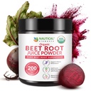 Suco de beterraba em pó orgânico - Pressionado a frio - 20:1 Concentrado - Concentrado de beterraba em pó de raiz concentrado - Óxido nítrico - Suporte à circulação - 57 Servs of Beet Root Supplement - 7oz