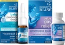 Bliss bebê probiótico gotas todos os dias para a saúde digestiva e imunidade, 30 Servings (Pacote de 1) com rápida ação bebê gás alívio gotas 100 Servings (Pacote de 1)