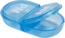 Ezy Dose viagem bolso Pharmacy caixa de pílulas e medicina, recipiente de vitamina, diariamente, MP Planner e armazenamento, Snap Compartments, pacote de 6, Colros Maio Vary