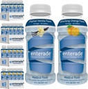 enterade AO 48 Garrafas de laranja e baunilha, especialmente formulado para reduzir os efeitos colaterais do tratamento GI, 8 oz de laranja (2 embalagens de 12) + 8 oz de baunilha (2 embalagens de 12)