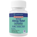 WELMATE - Alergia Alívio - Loratadine 10 mg - 24 horas de alívio Anti-histamínico - Non Drowsy - Runny Nariz - Espirro - Comichão & Garganta - Olhos Aguados - Medicação de Alergia Interior & Exterior - 100 Conde