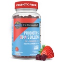 Jardim da vida Dr Formulado 5 bilhões de UFC Fibra Prebiótica, Probiótico e Vitamina D3 Gummies para Crianças Digestiva e Imune Saúde – Glúten Livre, Não OGM, Sem Açúcares Adicionados, Morango Flavor, 60 Gummies