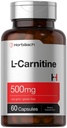Horbäach L Carnitine Supplement 500mg 60 Cápsulas Como L-Carnitina L-Tartarato Não-GMO e Glúten Grátis