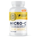 Cápsulas Vitamina C de Vimergy Micro-C® – 500mg por cápsula, Suporta Saúde Imune*, Promove a produção de colágeno, Suporta ossos saudáveis*, Kosher, Vegan & Gluten-Free, Tamanho regular 180 Cápsulas