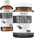 Óleo de semente preta Liquid & Soft-Gels (fornecimento de 2 meses) Óleo de semente preta Liquid & Cápsula Combo (16fl.oz & 120 Cápsulas de gel macio) 100% Premium A frio Nigella Sativa Black Cumin Seed Oil (Não-GMO)