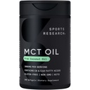 Pesquisa Desportiva Keto MCT Oil Pills from Coconut Oil - Combustível Keto para o Cérebro e Corpo - Não-GMO Verificado, Soy & Gluten Free Liquid Softgels (240 Count)