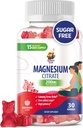 Gummies de magnésio para crianças e adultos - 200mg - Calm Magnesium Chews - Magnesium Citrate Chewable Supplement for Mood & Muscle Support
