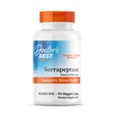 Médico melhor Serrapeptase, 40,000 SPU, Suporta saúde sinusal, Não-GMO, Vegan 90 Veggie Caps