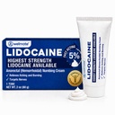WELMATE - 5% Lidocaine Numbing Cream, 2 onças (60g) - Lidocaine Cream de máxima força - Alívio hemorróida - Anestésico de Uso Externo, Vitamina E - Resistente à Criança - Cuidados tópicos da pele