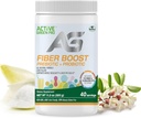 Fibre Boost Prebiótico + Probiótico - Orgânico - Enzima e Produção de Vitamina - Suporta Regularidade Bowel - Saúde Digestiva - Não aromatizado - Glúten Livre - Açúcar Livre - 320g/40 Servimentos
