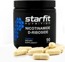 STARFIT - Nicotinamida D-Riboside, Booster NAD+, Energy & Focus Supplement, Suporte Celular Antienvelhecimento, 90 Cápsulas