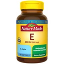Vitamina E 180 mg (400 UI) dl- Alfa Softgels, 180 Contagem para Apoio Antioxidante