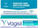 Vagisil Feminino Creme Anti-Itch para Mulheres, Fórmula de pele sensível com hidrocortisona, Ajuda a aliviar a irritação de infecção do Levedo, Ginecologista Testado, Acalma & Cools, 1 oz (Pack of 1)