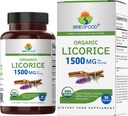 Brieofood Alcaçuz Orgânico 1500mg, 45 Servings, Vegetarian, Gluten Free, 90 Comprimidos Vegetarianos