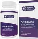 Natural Astaxantina Eye Vitamina 10mg - Suplementos para apoiar a saúde dos olhos - Até 90 vezes mais forte do que sintético - Formulado por médicos - 3o Partido Certificado - 60 Softgels