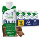 Assegure-se de Nutrição Proteica Baseada em Plantas Shakes com 20g Fava Bean & Pea Protein, Vanilla & Chocolate Flavors, Pack of 12, 11 Fl Oz