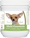 Raças saudáveis Chihuahua Multi-Essentials Pó para cães - um suplemento ideal de vitaminas, minerais e antioxidantes para o seu cão - 8 onças