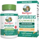 MaryRuth Orgânicos Super Verdes Gummies - Naturalmente Ocorrendo Quercetin para Adultos e Crianças Idades 4+ - Açúcar Livre - 2g Fibra por Serviço - Vegan
