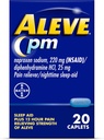 Aleve alívio da dor e ajuda ao sono noturno Naproxen Caplets de sódio ‐ 20