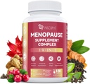 Suplementos de Menopausa para Mulheres, 10 bilhões de UFC Probiótico, 19-em-1 Multivitamin & Ashwagandha Extract, DIM, Equilíbrio Hormonal, Sudorese de Apoio, Suor Noturno, Humor, Sleep, 120 Cápsulas