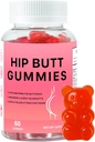 Butt Butt Gummies BBL para crescimento rápido da bunda e melhorar, 60 chicletes Booty para bunda maior rápido, chicletes Booty para ganho de peso para mulheres aumento da bunda