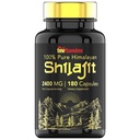 Tnvitamins Shilajit Cápsulas 2400 MG - 180 Cápsulas 100% Pure Himalayan Shilajit Cápsulas para Homens e Mulheres Shilajit Resin Supplement (Suprimento de Três Mês)