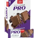 Power Crunch PRO Protein Wafer Bares, Lanches de alta proteína com sabor delicioso, chocolate triplo, onça 2.0 (4 Conde)