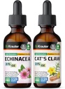 BIO KRAUTER Echinacea Tintura 2 Fl. Oz. & Garra de Gato Tintura 2 Fl. Oz.