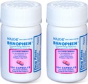 MAJOR Banohpen - Medicamentos de Alergia Completa - Difenidramina HCI 50 mg - Anti-histamínico - 100 Cápsulas (2 Embalagem)