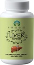 Suporte de fígado Suplemento ayurvédico de ervas, Suporta fígado saudável, Mistura de 13 ervas poderosas, Vegan, Sem glúten, 60 Caplets