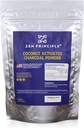 Pó de carvão ativado de coco do princípio Zen. Whitens dentes, Rejuvenesce a pele e cabelo, Suporta melhor digestão. Produtores dos EUA, 2,5 lb