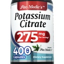 Lab □ Citrato de potássio 400 Cápsulas • Suplemento de potássio • Extrato de potássio • Pílulas de potássio > Absorção ultra alta.