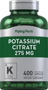 Piping Rock Suplemento de Citrato de Potássio 275 mg 400 Cápsulas