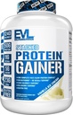 Evluition Nutrition Stacked Protein Gainer, 50 Grams Whey Protein Powder Complex, 251 Grams carboidratos, Construir músculo, Recuperação, Pós de treino, Sem glúten (Vanilla Ice Cream, 6 LB)