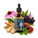 MunoMax - Suplemento de suporte imunológico avançado - Entrega líquida para melhor absorção - Echinacea, Astragalus, Reishi, Goldenseal, Elderberry & More!