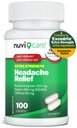 Alívio da Cefaleia com 250 mg de acetaminofeno, Aspirina (NSAID) 250 mg, Cafeína 65 mg - Alívio Temporário de Dores Menores - Compare com Excedente Reliever de dor de força extra (100 Caplets)