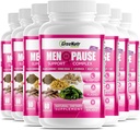 GreeNatr Herbal Menopause Complexo de suporte para flashes quentes, suores noturnos e alívio de balanços de humor. Promove níveis de hormônio equilibrado - Cohosh preto, Dong Quai, raiz de alcaçuz e folhas de Kelp (12 garrafas)