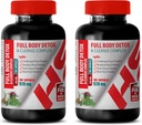 Suplemento de suporte de fígado Cardo de leite - Full Body Detox e Cleanse Complex 920 MG - Leite Cardo Suporte de fígado - 2 Garrafas 200 Cápsulas
