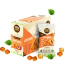 – Flavor de pêssego – chicletes de energia 4-em-1 para energia, hidratação, imunidade, recuperação. Aumenta a perseverança e o desempenho. Com base em plantas e sem glúten. 12 sacos, 10 chicletes cada.